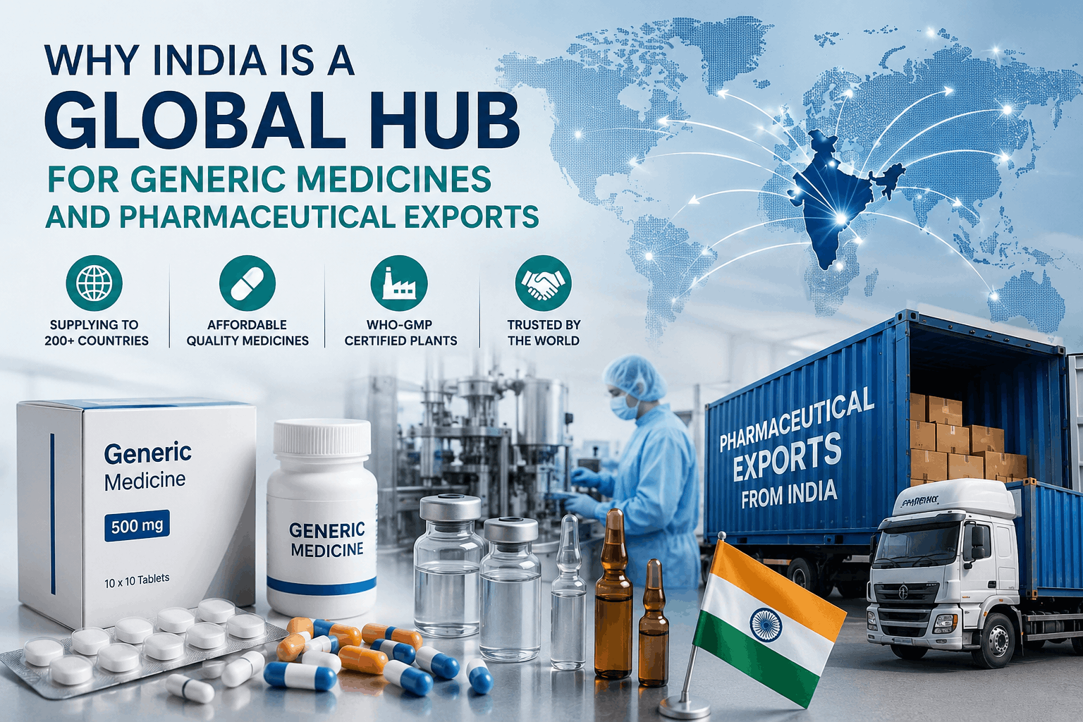 Why India is a Global Hub for Generic Medicines and Pharmaceutical Exports